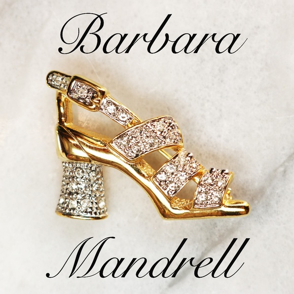 Barbara Mandrell Jewelry - Vintage 1970s Barbara Mandrell High Heel Brooch